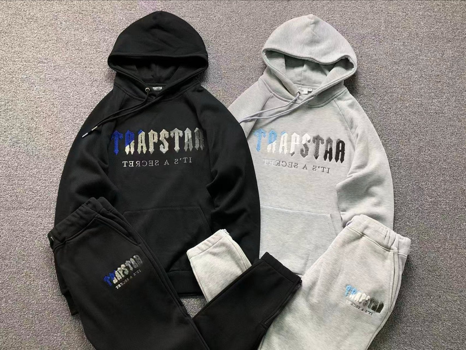 Trapstar Trainingspak - Zwart & Grijs, Kleding | Heren, Ophalen of Verzenden, Nieuw