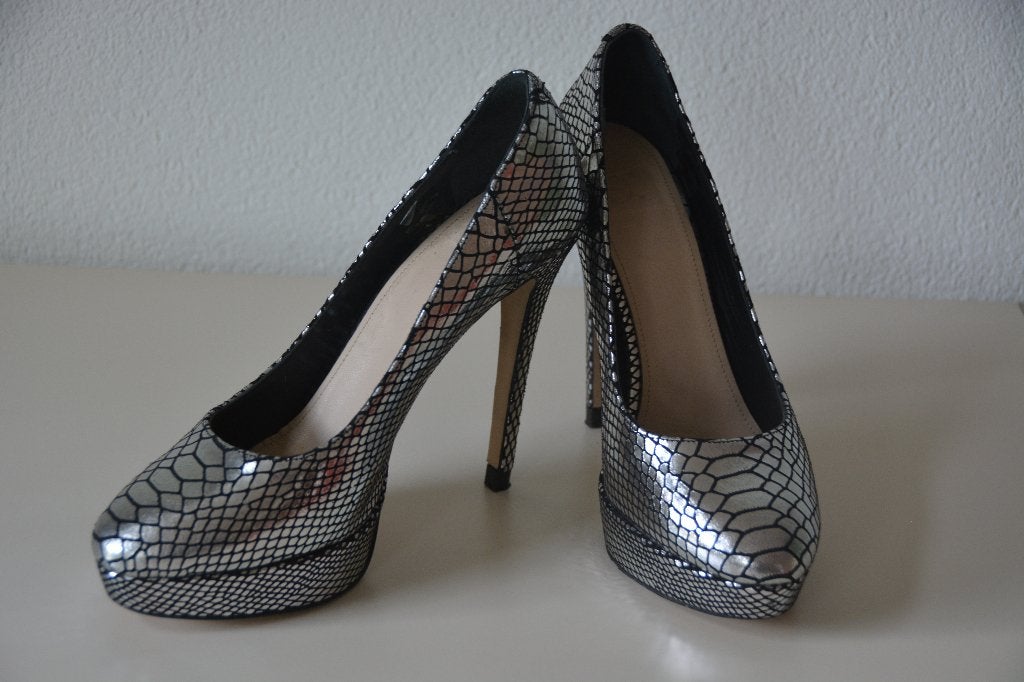 Supertrash zilveren plateau pumps 41, Kleding | Dames, Pumps, Overige kleuren, Supertrash, Verzenden