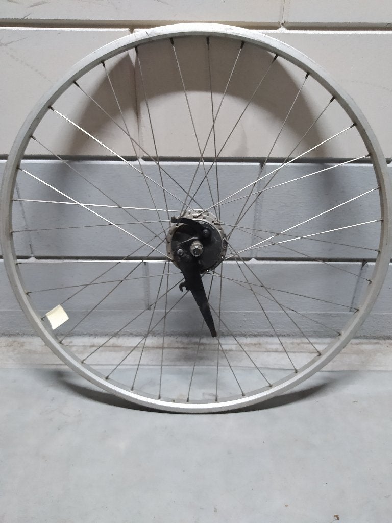 voorwiel 28'  trommelrem, Aluminium velg en naaf, Fietsen en Brommers, Fietsonderdelen, Gebruikt, Toerfiets, Aluminium, Ophalen