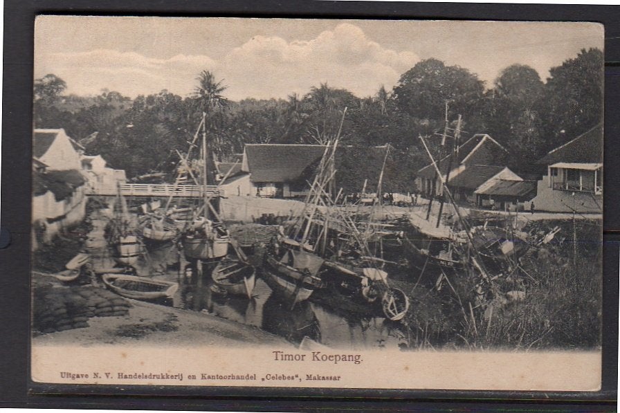 Netherlands Indies  1900  TIMOR KOEPAN scarce classic card, Ophalen of Verzenden, Voor 1920, Frankrijk