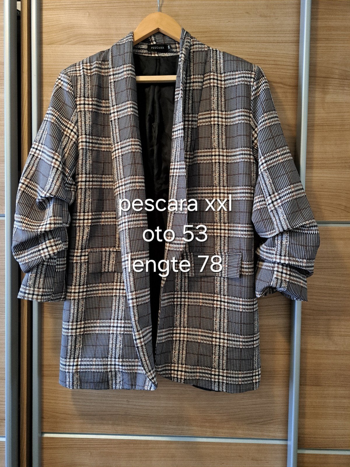 Pascara geblokt jasje maat xxl, Meerkleurig, Maat 46/48 (XL) of groter, Ophalen of Verzenden, Zo goed als nieuw