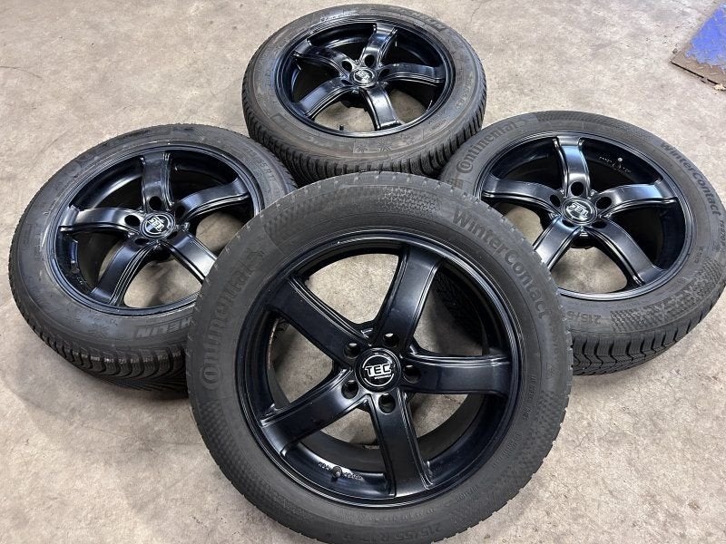 17 inch TEC velgen + winterbanden Q2 Passat T-roc Caddy, -, -, Banden en Velgen, 17 inch