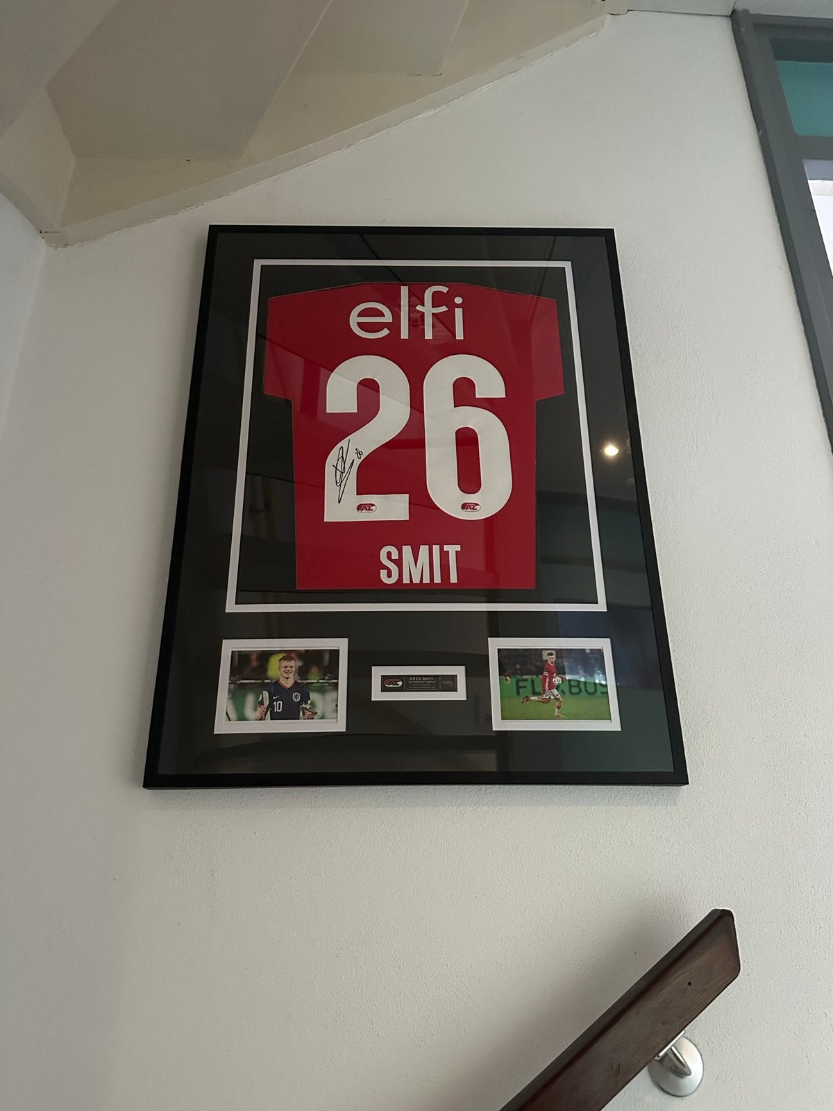 Gesigneerd Kees Smit voetbalshirt - Ingelijst, Ophalen, Nieuw