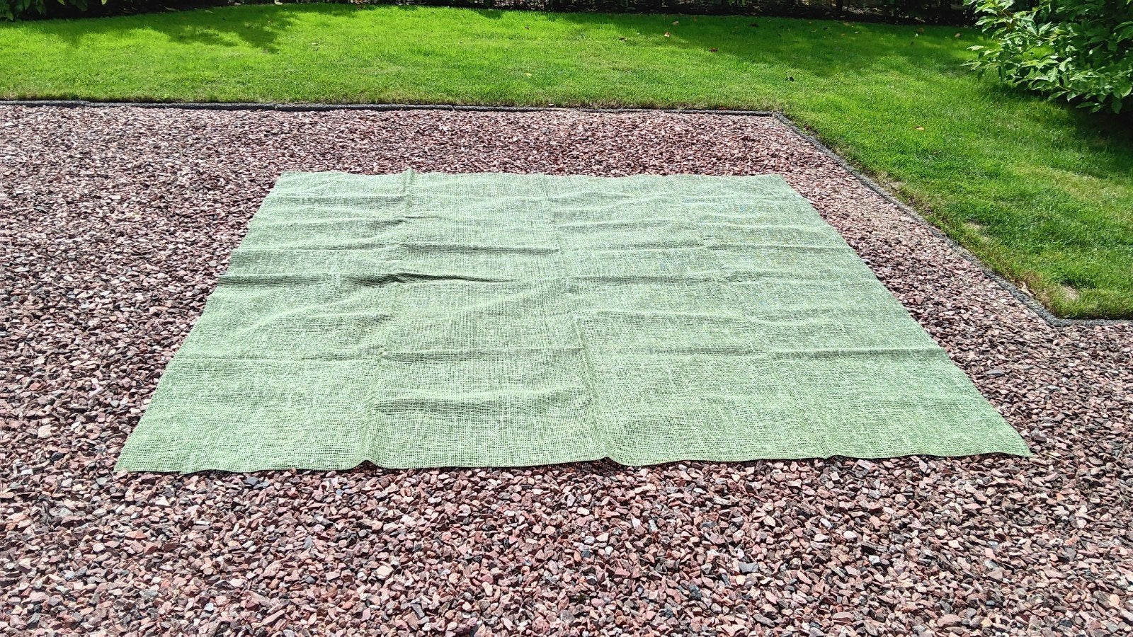 Grondzeil voor in de voortent., Ophalen