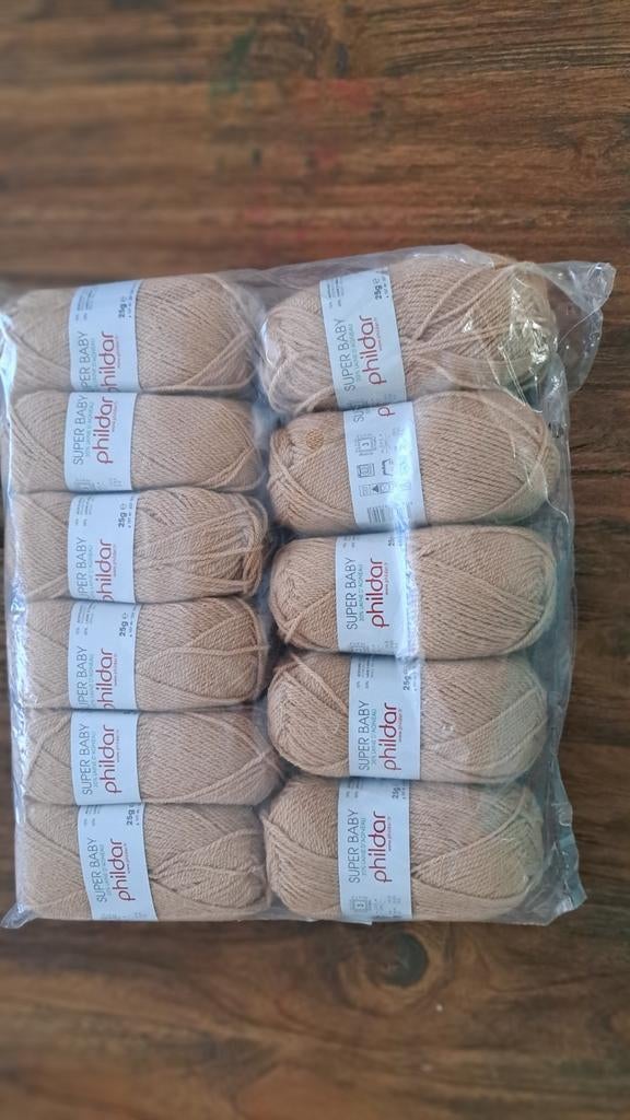 Phildar Super Baby Garen met lamswol- 11 Bollen, Ophalen of Verzenden, Nieuw, Breien of Haken, Wol of Garen