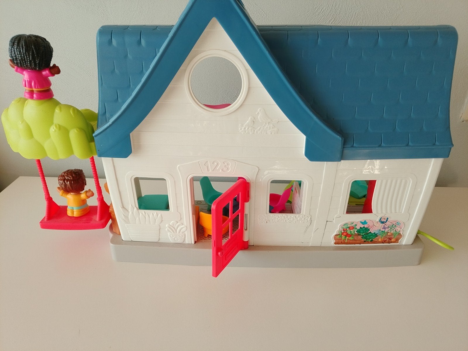 Fisher-Price Little People Interactief Speelhuis met Geluid, Ophalen, Zo goed als nieuw