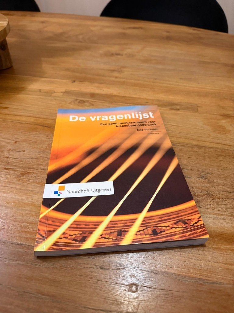 De vragenlijst: een goed meetinstrument voor..., Ophalen of Verzenden, Beta, Zo goed als nieuw, HBO