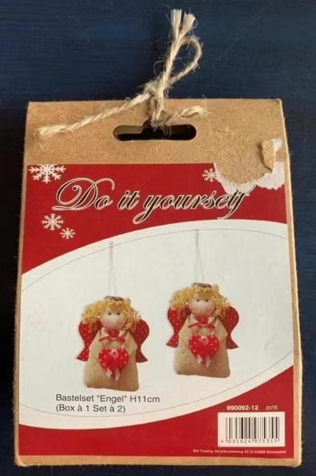 DIY do it yourself engeltje, zelf kerstengeltje maken, knuts, Ophalen of Verzenden, Nieuw, Knutselwerk