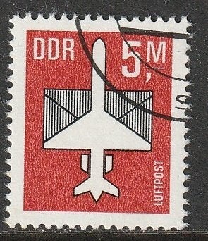 DDR 1985 2967 Luchtpost 5m, Gest, Ophalen of Verzenden, DDR, Gestempeld