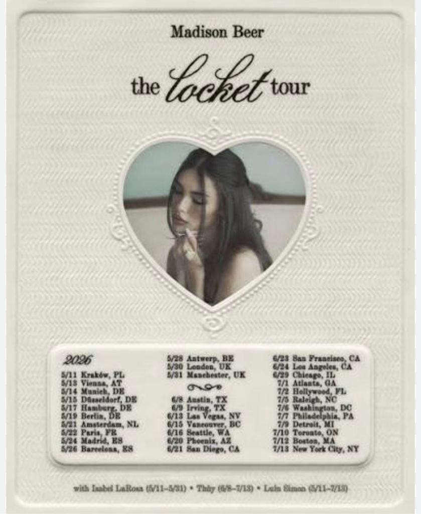 Madison Beer The Locket Tour 21 mei ZiggoDome, Tickets en Kaartjes, Twee personen, Mei
