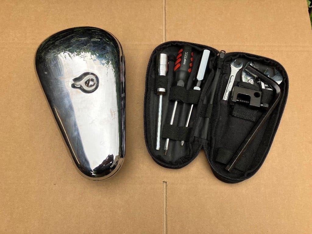 HD Panhead FL FLH Knucklehead shovelhead toolbox & Tool Kit, Verzenden, Gebruikt