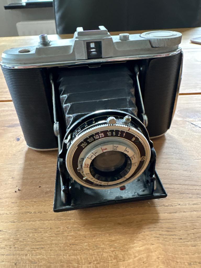 Vintage Agfa Isola II Balgcamera - Klassieke Fotografie, Ophalen of Verzenden, Zo goed als nieuw, Compact, Overige Merken