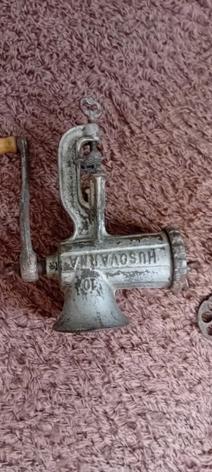 Antieke Husqvarna Vleesmolen - Model 10, Ophalen of Verzenden