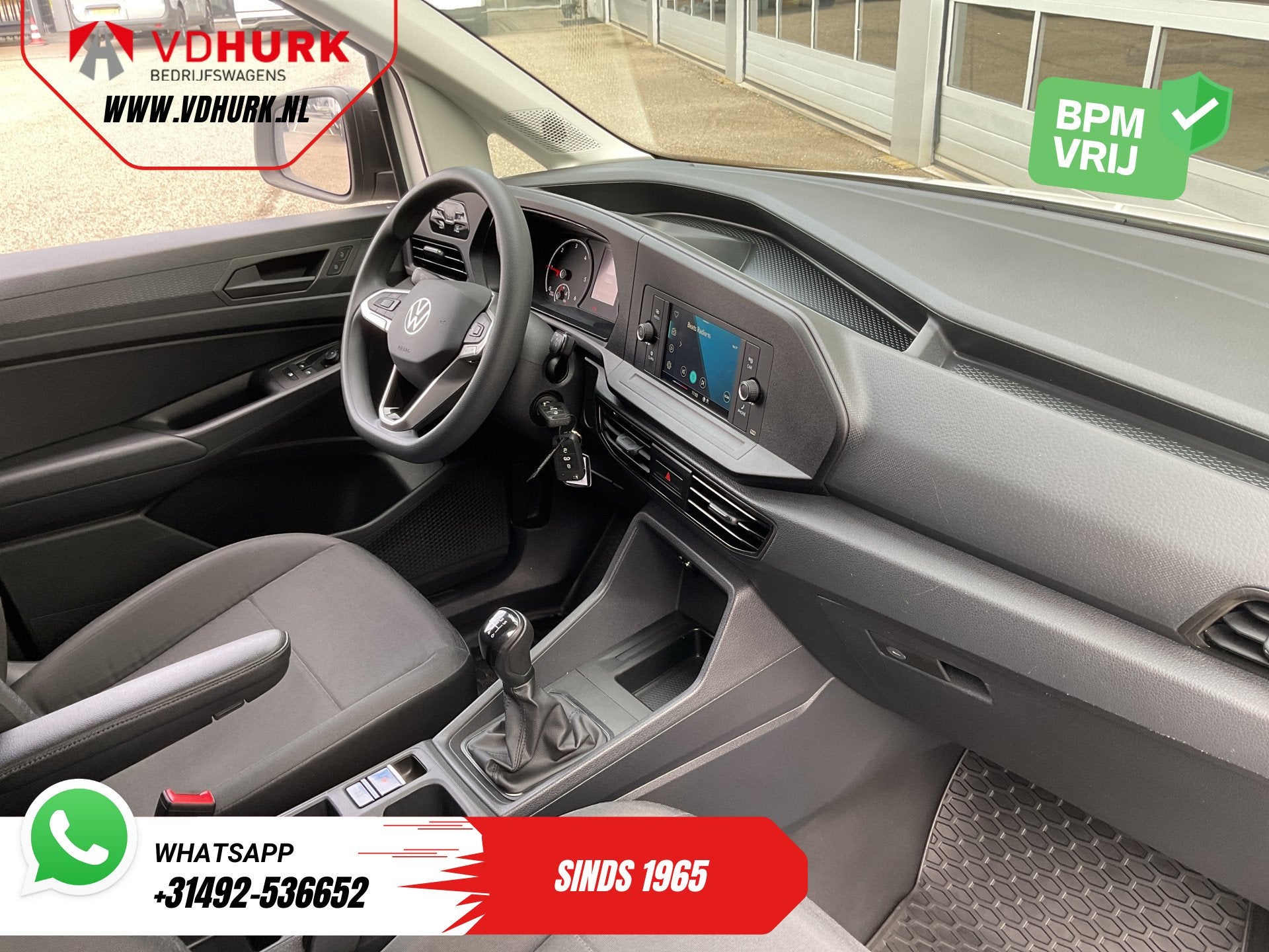Volkswagen Caddy Cargo 2.0 TDI 100 pk Omvormer/ Sortimo/ Cru, Voorwielaandrijving, Gebruikt, Volkswagen, Wit