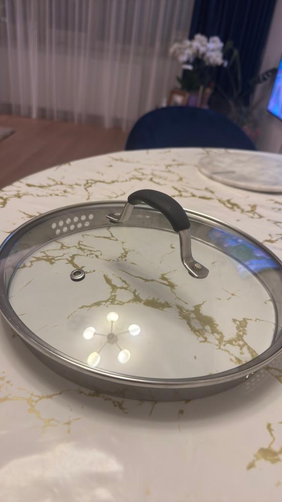Tefal deksel, Huis en Inrichting, Keuken | Potten en Pannen, Ophalen of Verzenden, Zo goed als nieuw, Rvs, Pannenset