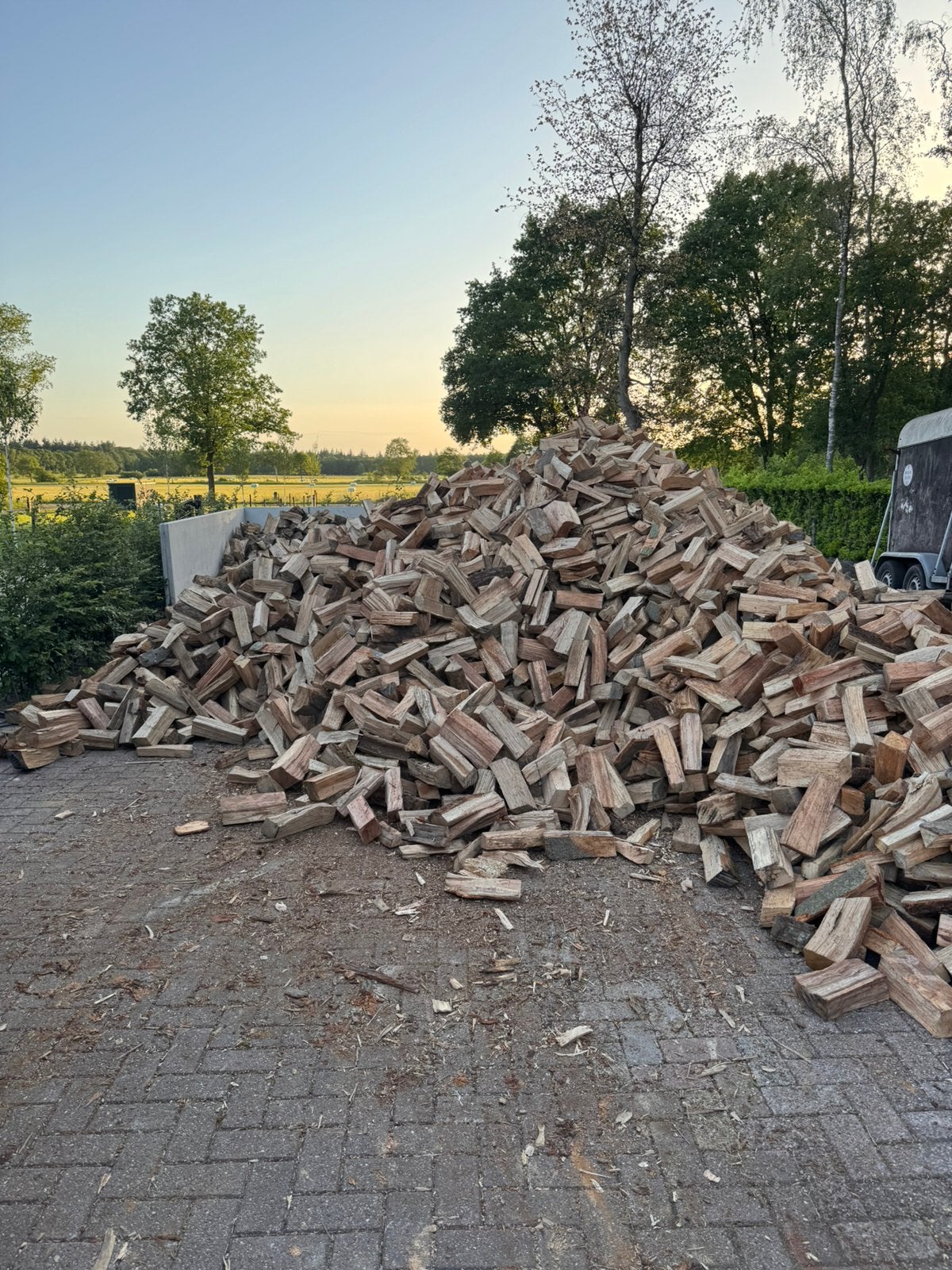 Kachelhout haardhout gekloofd eik en beuk, Tuin en Terras, Haardhout, 6 m³ of meer, Ophalen, Blokken