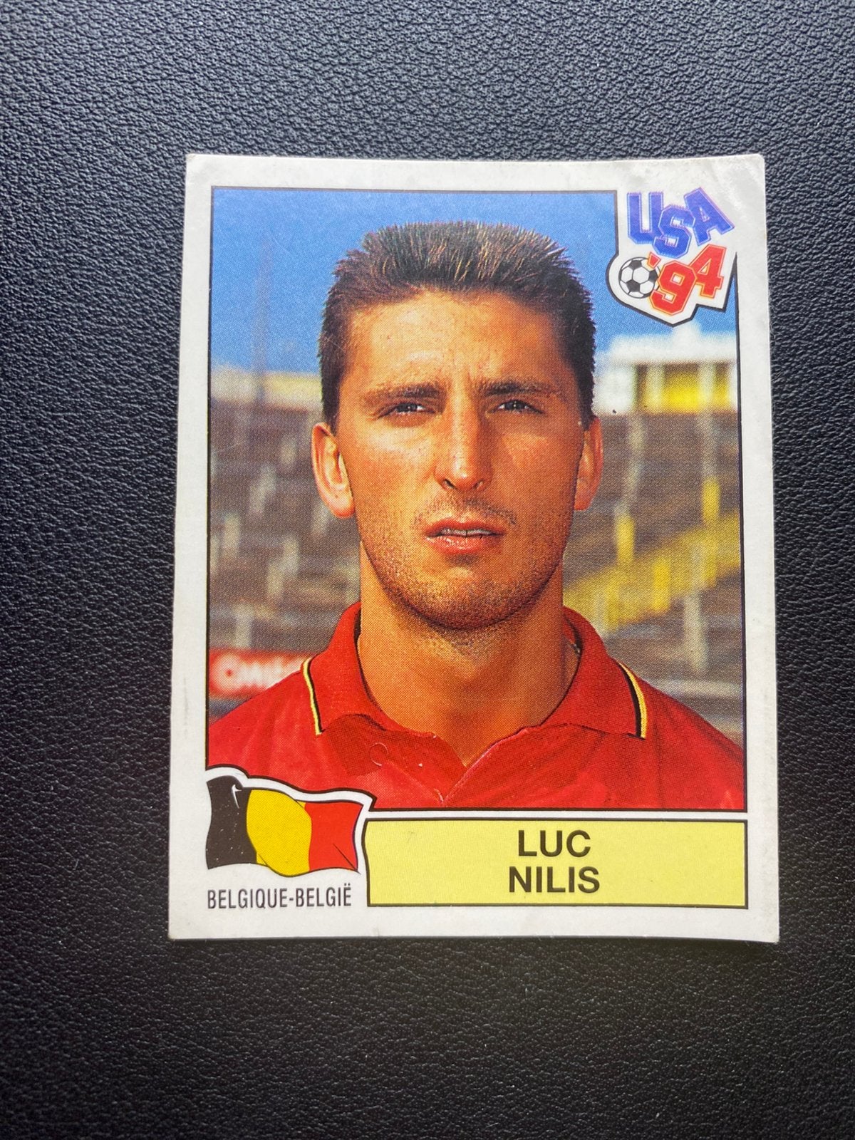 Luc Nilis - België - Panini WK 1994, Verzamelen, Sportartikelen en Voetbal, Ophalen of Verzenden, Zo goed als nieuw, Buitenlandse clubs