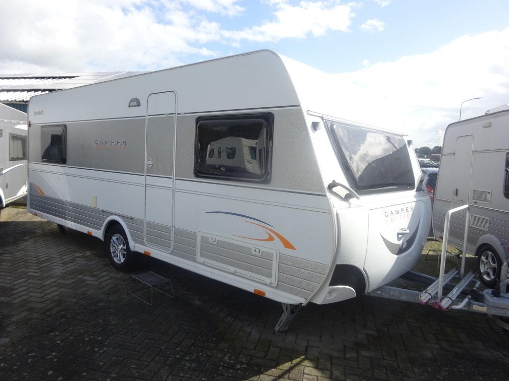 Dethleffs Camper Edition 580 Enkele Bedden, Caravans en Kamperen, Fietsenrek, Rondzit, Bedrijf, Dethleffs