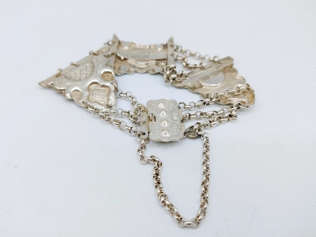 Zilveren bijbelslot armband, Schoonhoven, 1888, Verzenden, Zilver, Armband