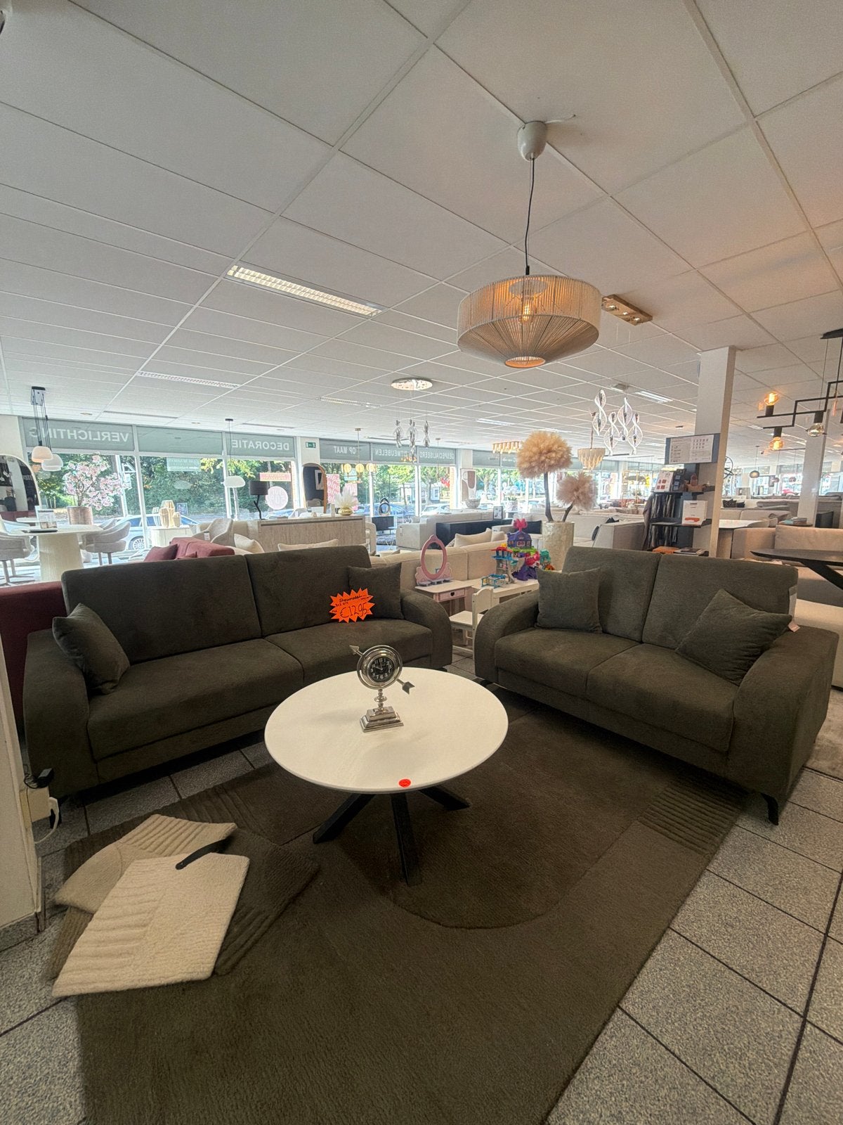 Showmodel Bankstellen met tot wel 60% korting!, Ophalen, Hoekbank, 75 tot 100 cm, Zo goed als nieuw
