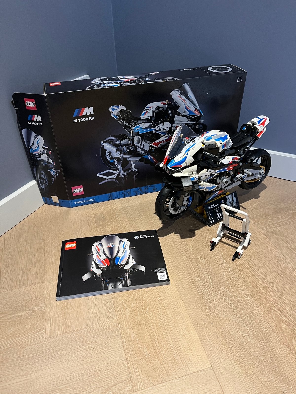 Lego technic 42130 BMW M 1000 RR, Ophalen, Zo goed als nieuw, Complete set, Lego