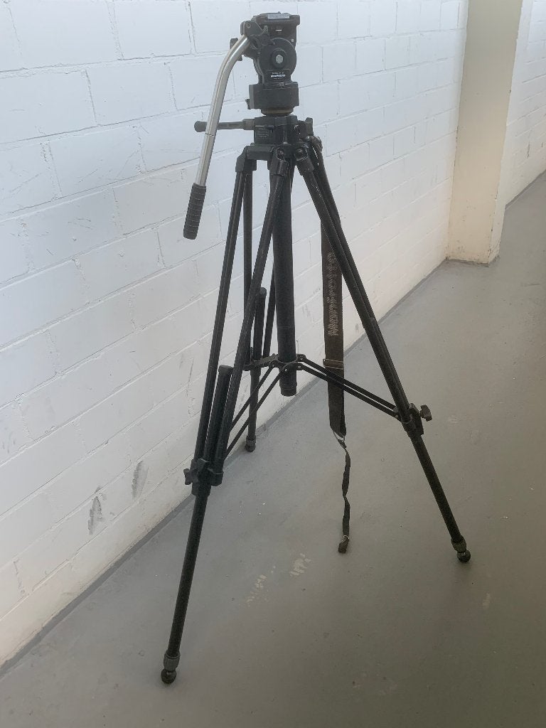 MAINFROTTO STATIEF TE KOOP, Audio, Tv en Foto, Fotografie | Statieven en Balhoofden, Ophalen, Gebruikt, Met balhoofd, Driepoot