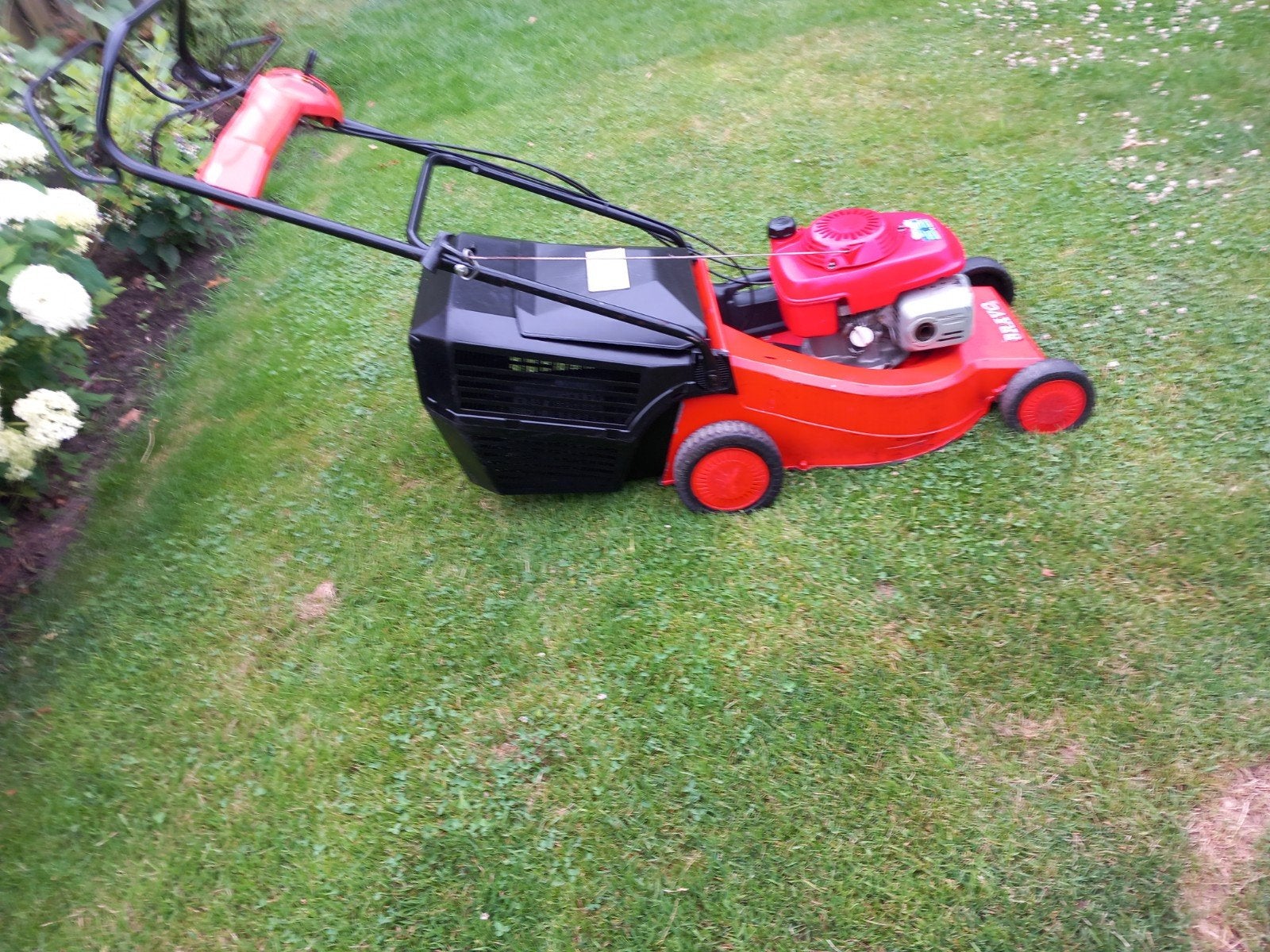 Harry maaier 50 cm maaien 5 pk b & s motor., Ophalen, 50 cm of meer