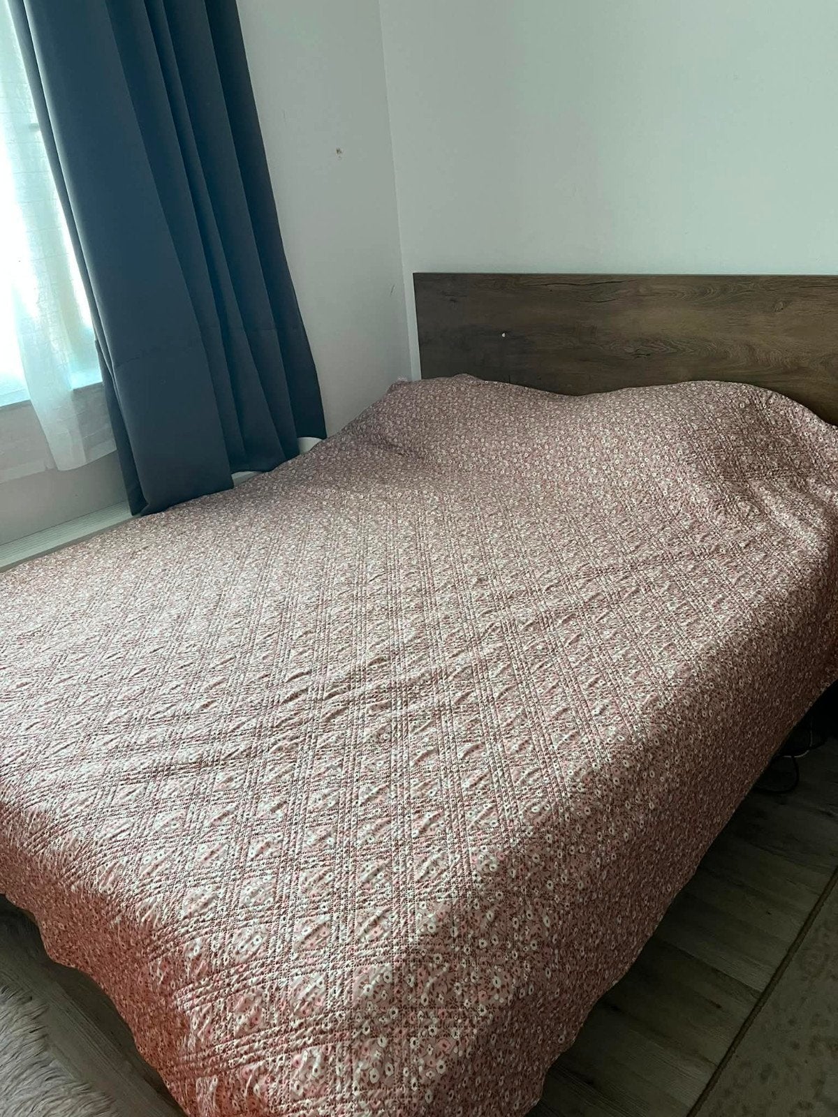 Bed en kledingkast te koop, Ophalen of Verzenden, Zo goed als nieuw, Tweepersoons, Bruin