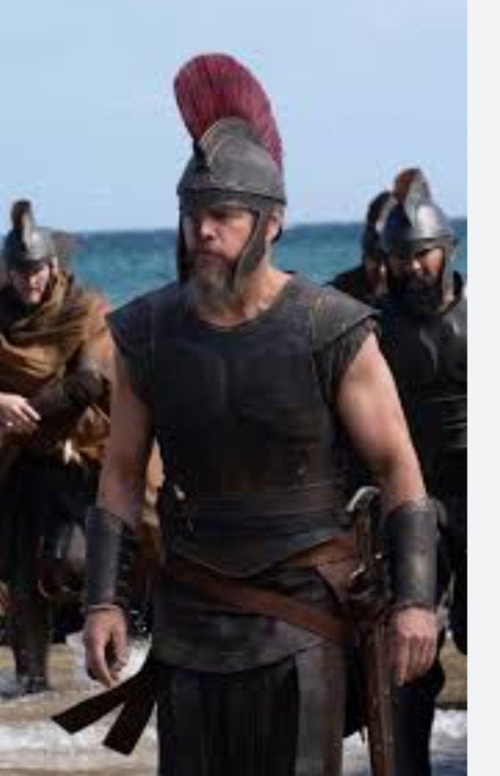 the Odyssey film Romeinse Griekse helm beeldje, Ophalen of Verzenden, Zo goed als nieuw