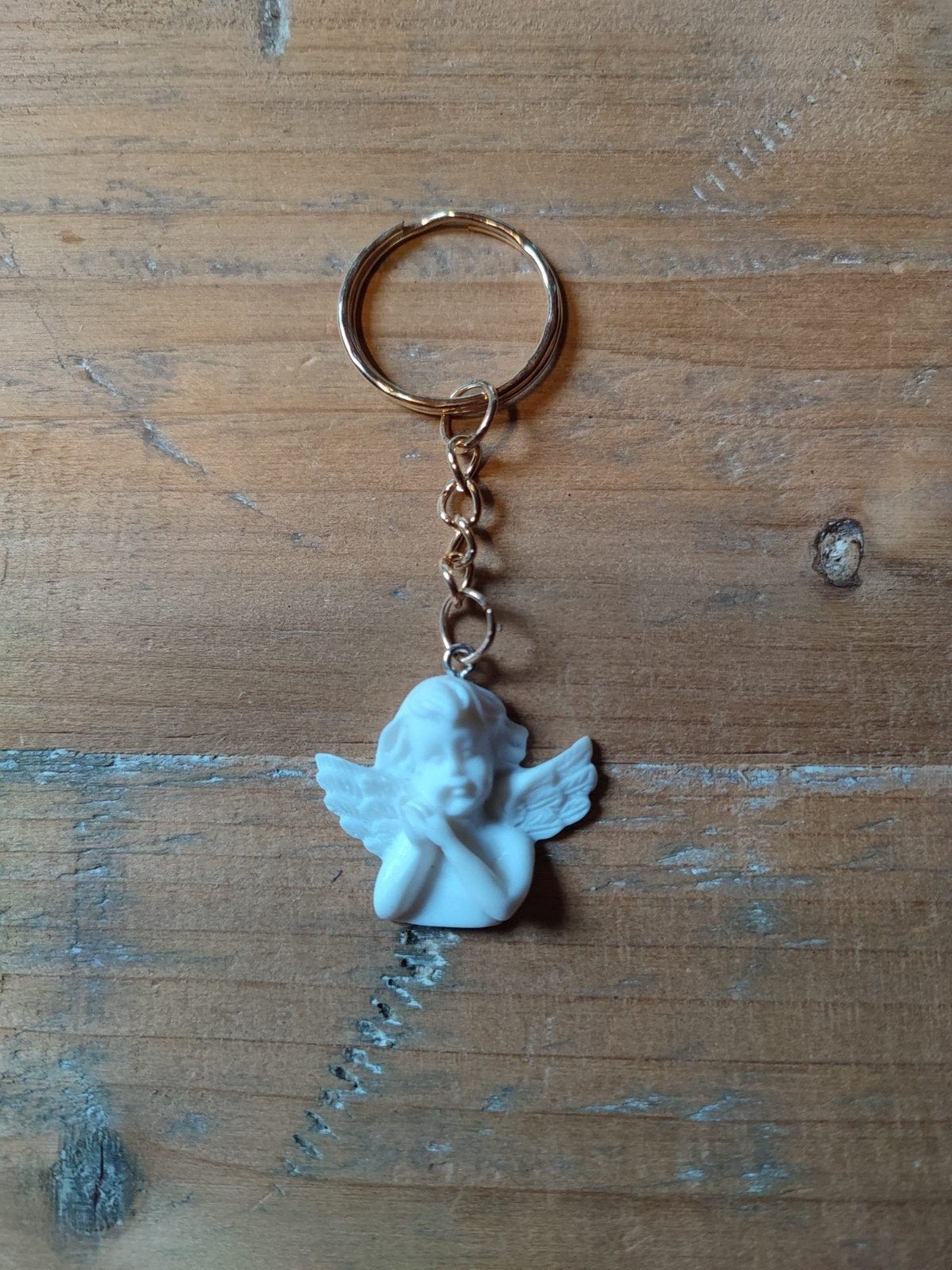Nieuwe sleutelhanger met engel figuur, Verzamelen, Sleutelhangers, Verzenden