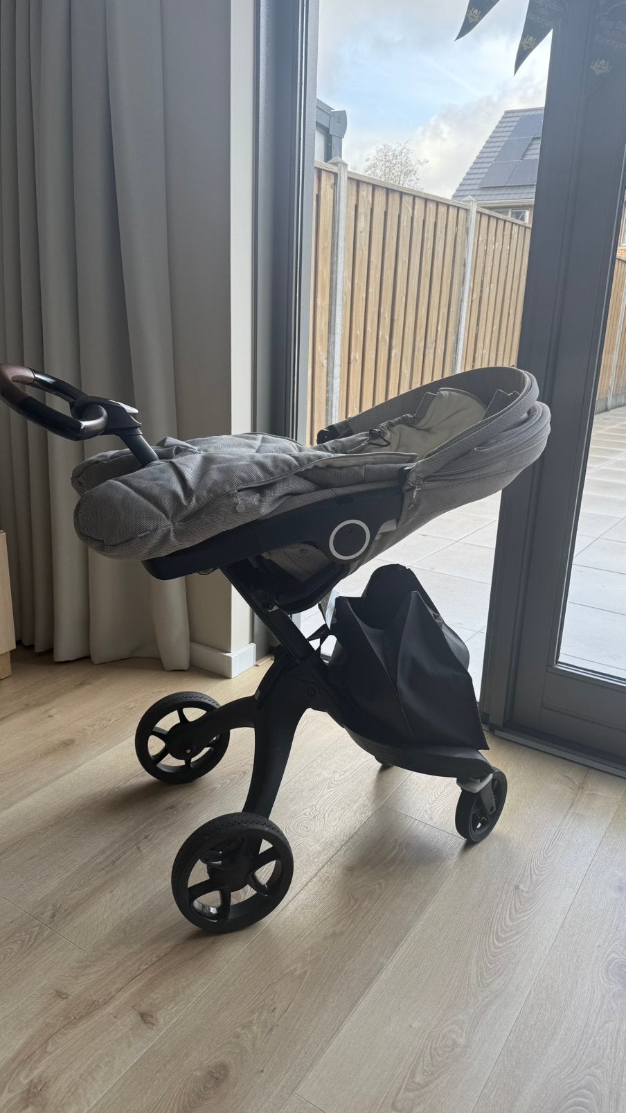 Kinderwagen STOKKE zeer stevig zo goed als nieuw, Ophalen of Verzenden, Zo goed als nieuw, Voetenzak
