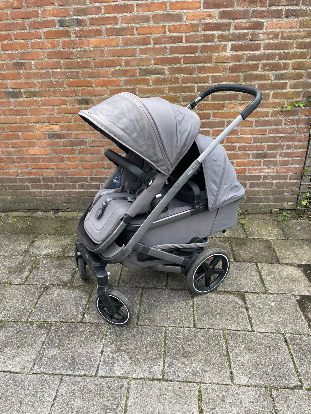 Joolz geo 3 met uitbreidingsset, Gebruikt, Combiwagen, Verstelbare duwstang, Ophalen