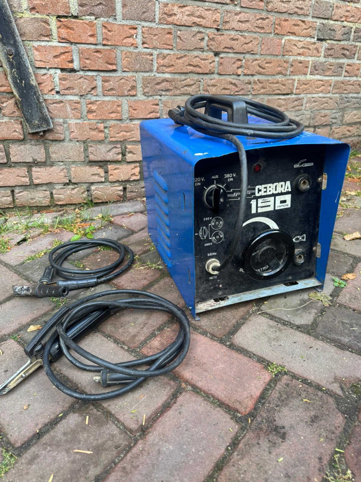 Cebora 190 Ampere elektrode lasapparaat, Ophalen, Gebruikt, 150 tot 250 ampère, Elektroden