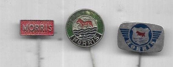 MORRIS 3 AUTO SPELDEN VERSCHILLENDE, Verzamelen, Speldjes, Pins en Buttons, Ophalen of Verzenden, Gebruikt, Transport, Speldje of Pin