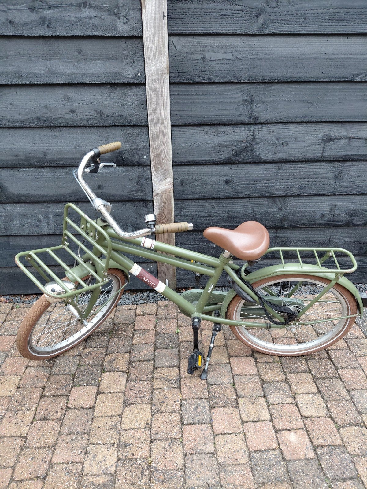 groene Alpina cargo transportfiets., Ophalen, Gebruikt, Terugtraprem, Overige merken
