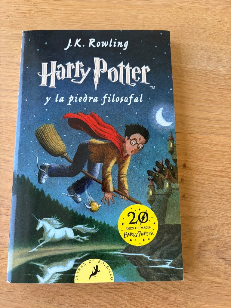 Harry Potter y la piedra filosofal, Ophalen of Verzenden, Zo goed als nieuw, Boek of Poster