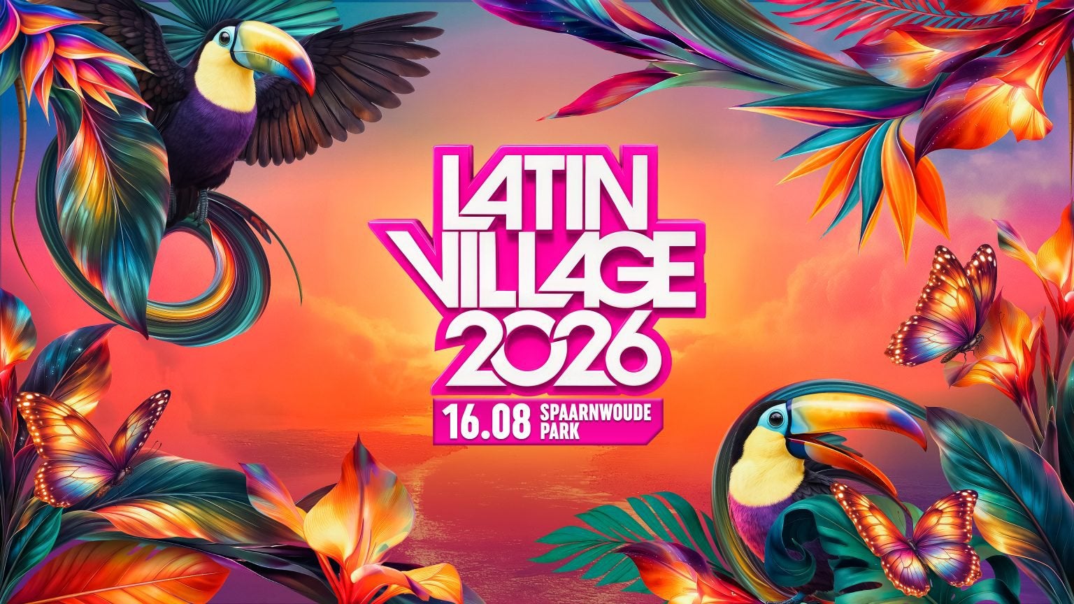 2 tickets Latin Village 16.08, Twee personen