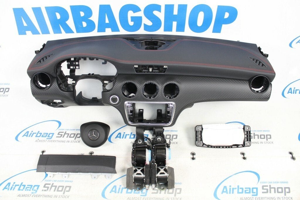 Airbag set - Dashboard leer AMG A klasse W176 (2012-heden), Gebruikt, Ophalen of Verzenden