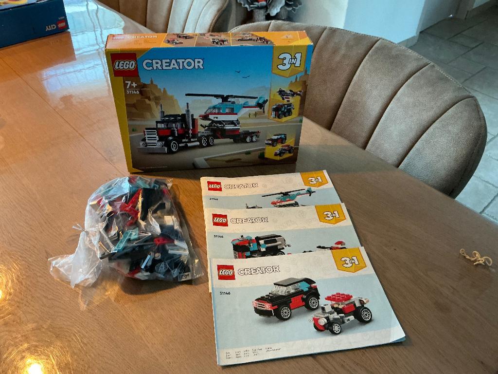 Lego 3 in 1 truck met helicopter 31146, Ophalen, Gebruikt, Lego, Creator