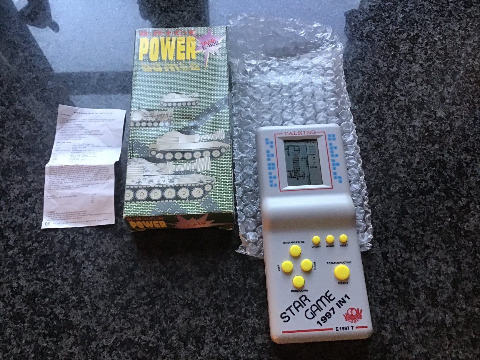 Goed werkende Brick Power game  tank E 808 uit 1979., Spelcomputers en Games, Spelcomputers | Nintendo Game Boy, Ophalen of Verzenden