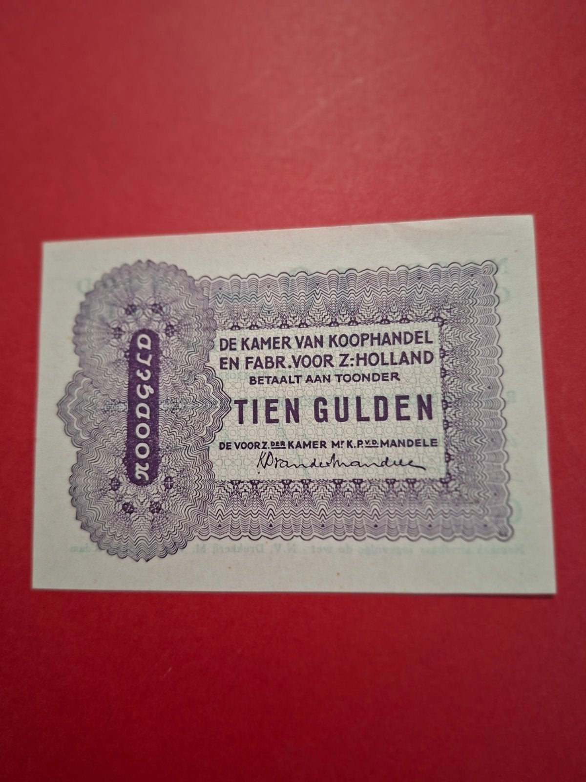 10 gulden noodgeld  rotterdam uit 1944
in UNC, Ophalen of Verzenden, 10 gulden, Los biljet