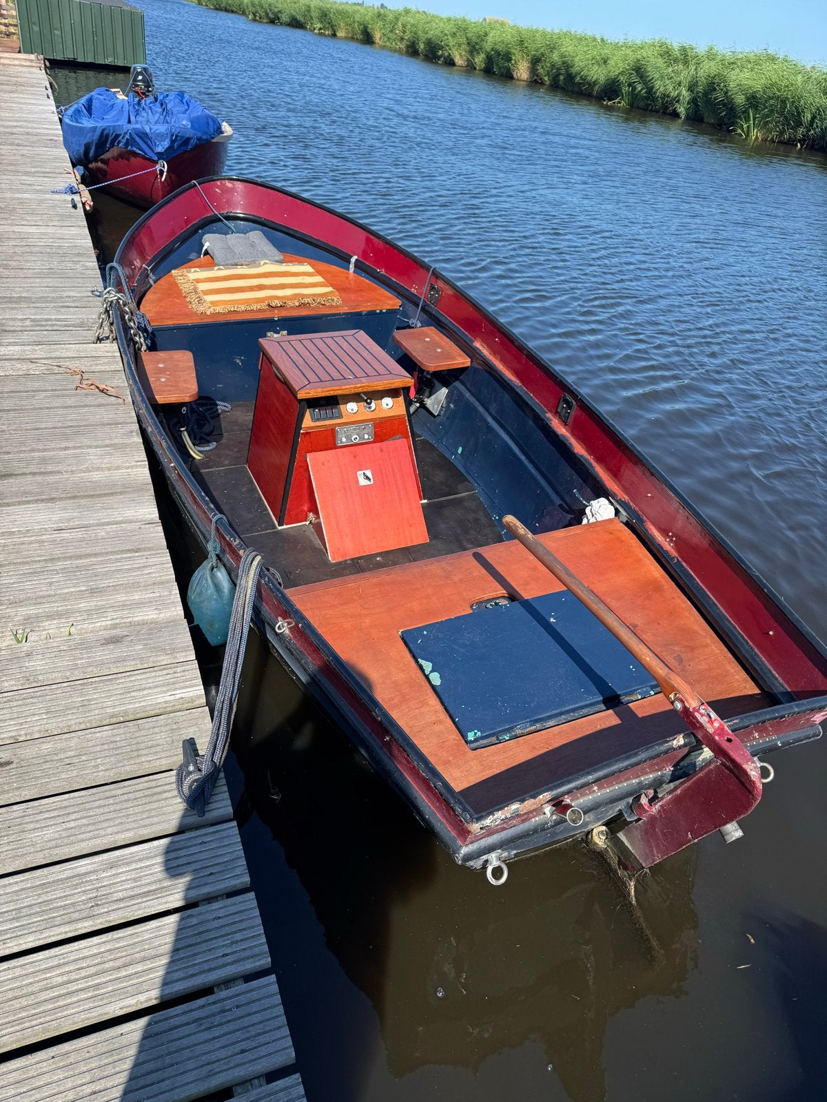 Leuke grachtenboot met een dieselmotor, Ophalen, Gebruikt