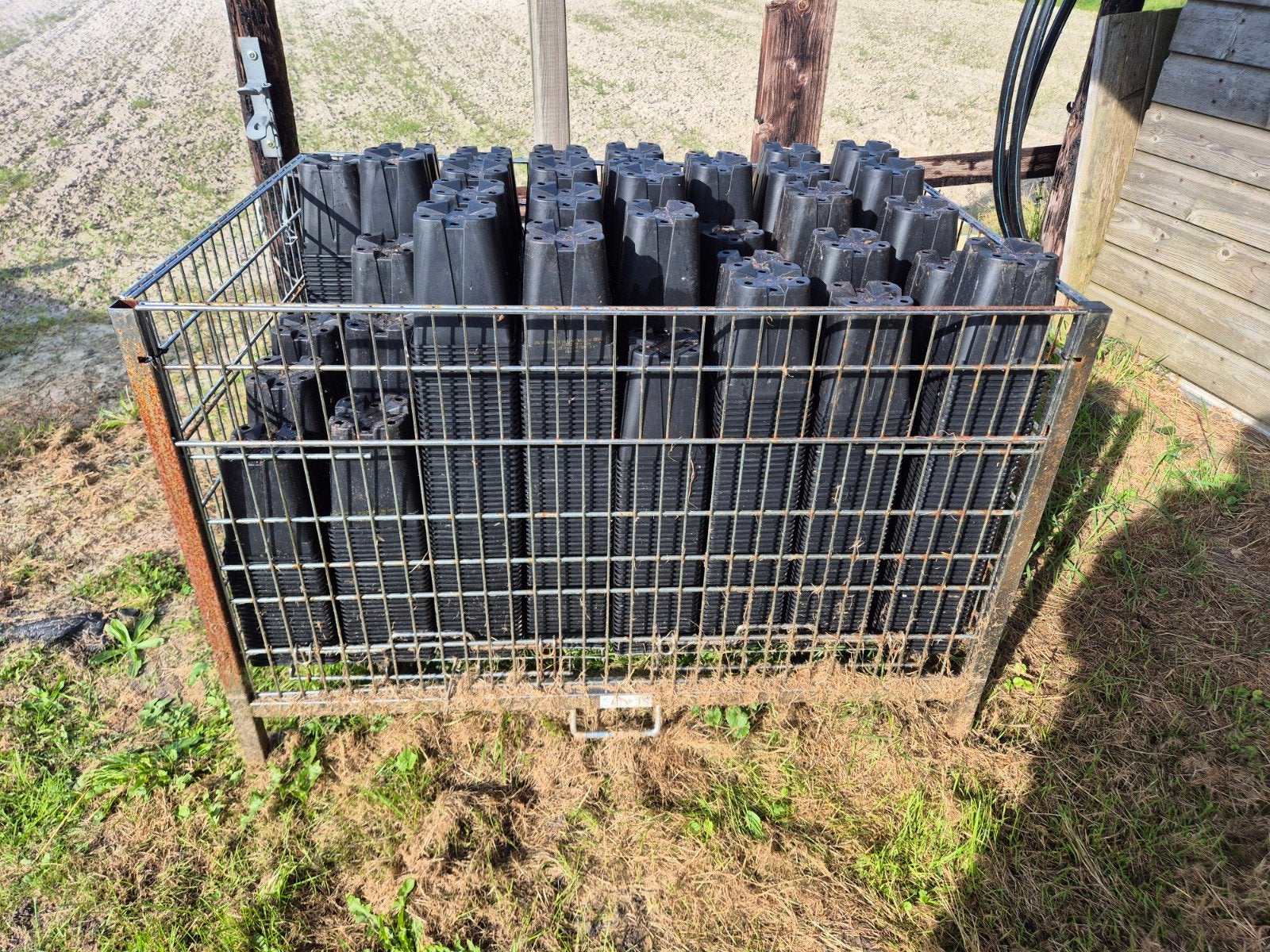 kweekpotjes bloempotten 13x13x16, Ophalen, Zo goed als nieuw, Kunststof