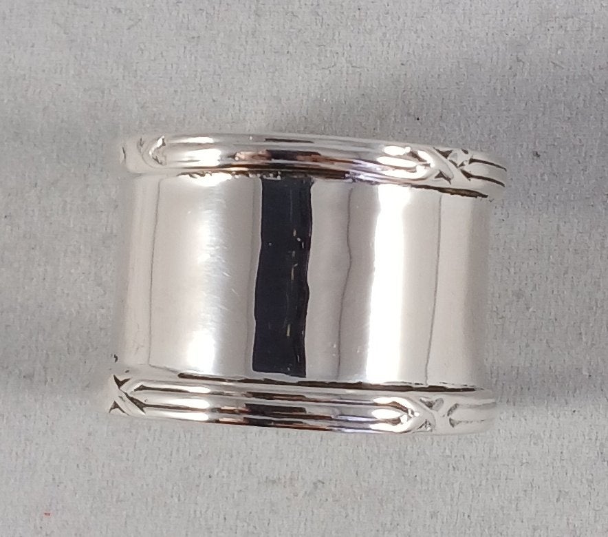 Zilveren vingerdoekring antiek 835 zilver, Antiek en Kunst, Ophalen of Verzenden, Zilver