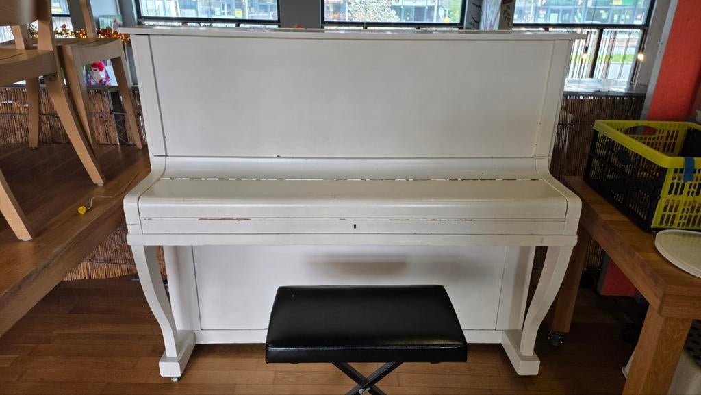 Piano, Muziek en Instrumenten, Piano's, Ophalen, Gebruikt, Wit
