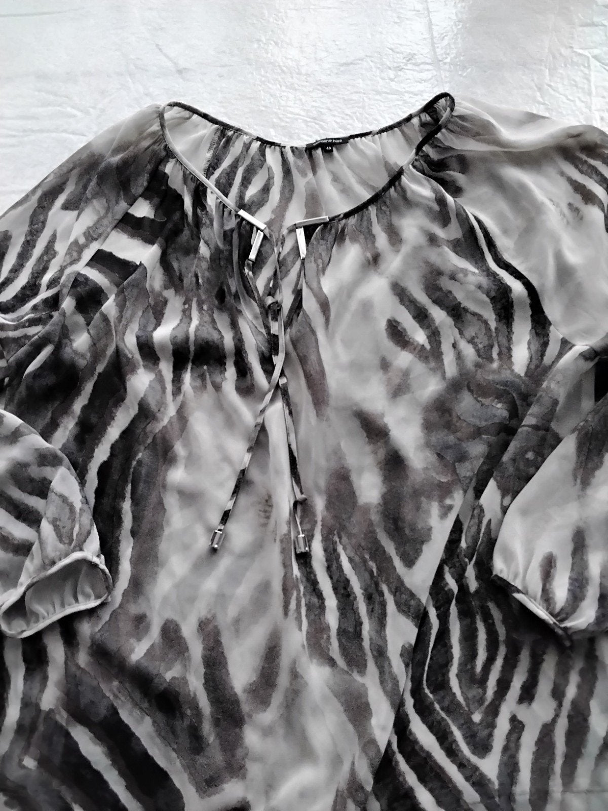 Caroline Biss Doorzichtige Blouse Maat 40 Nieuwstaat, Maat 38/40 (M), Zwart, Nieuw, Ophalen of Verzenden