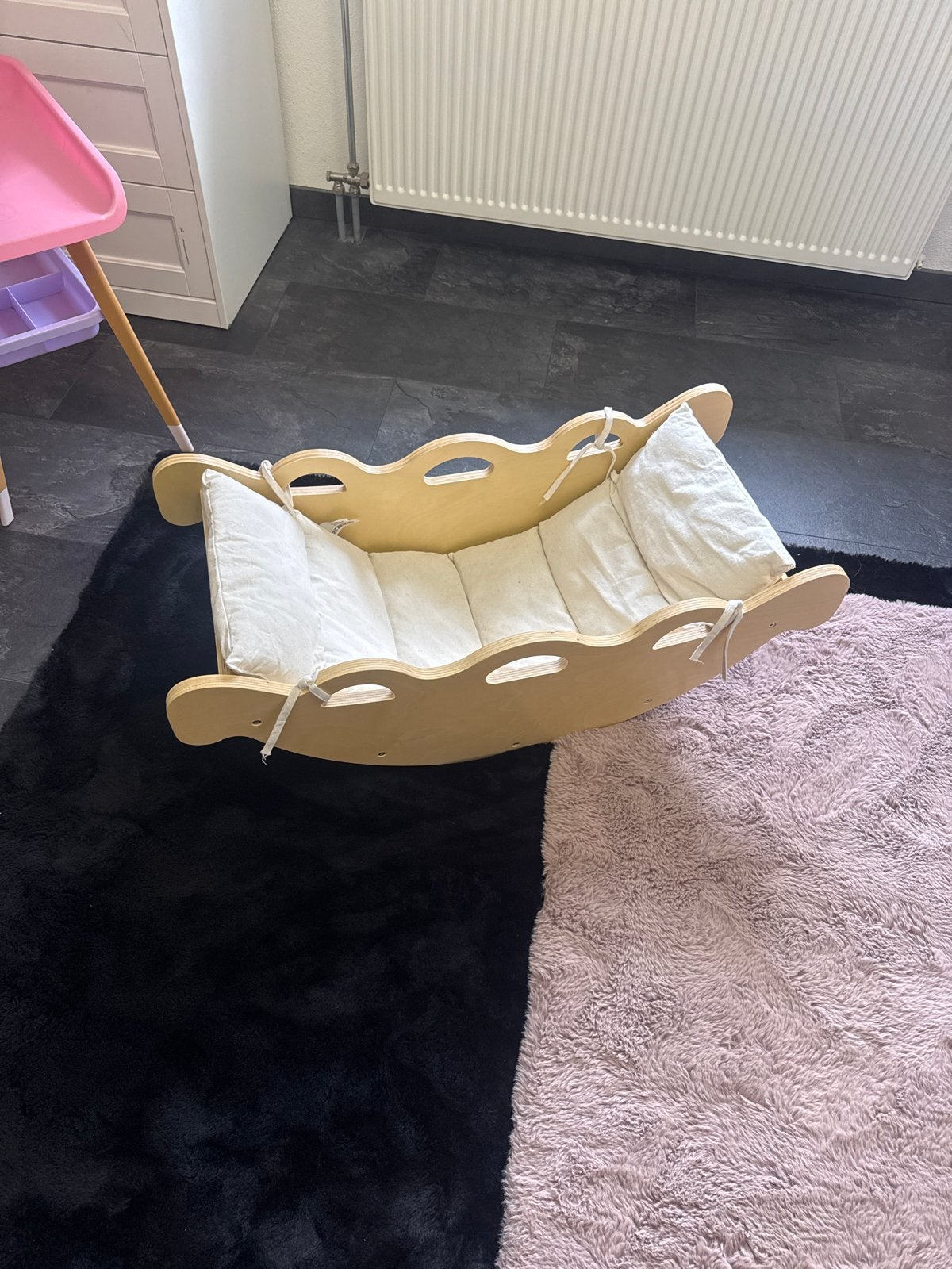 Houten schommel voor poppen of knuffels, Kinderen en Baby's, Ophalen, Zo goed als nieuw, Overige typen