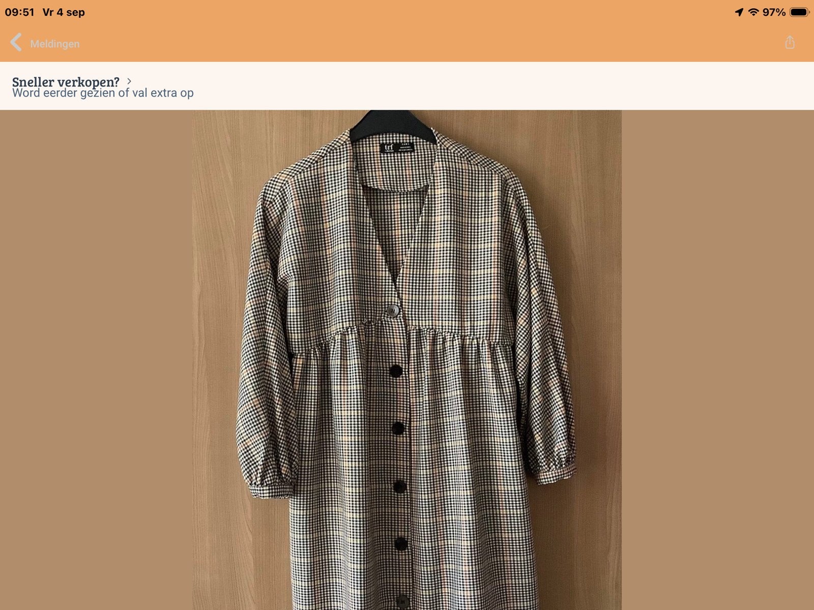 Jurk.    mt. S.     Zara.    Ruitje,, Kleding | Dames, Ophalen of Verzenden, Nieuw, Maat 36 (S), Overige kleuren