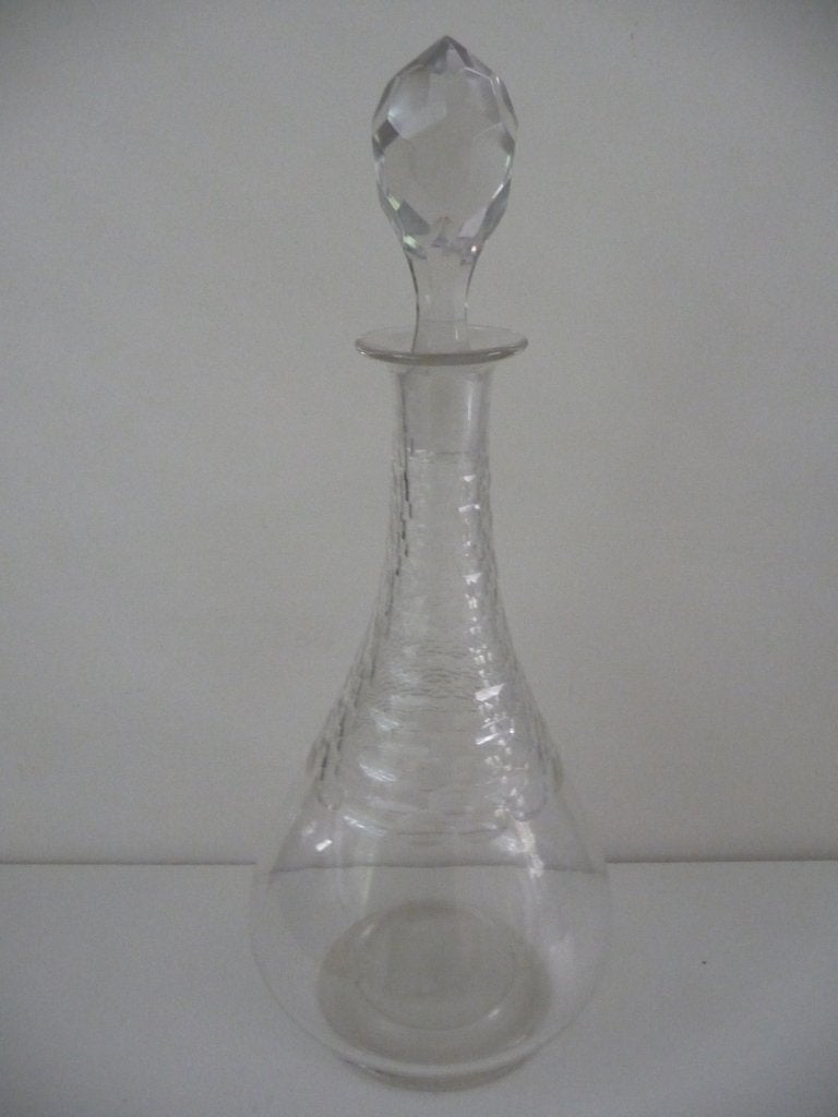 oude KRISTALLEN KARAF met STOP, hoog 23cm, Antiek en Kunst, Antiek | Glas en Kristal, Ophalen of Verzenden