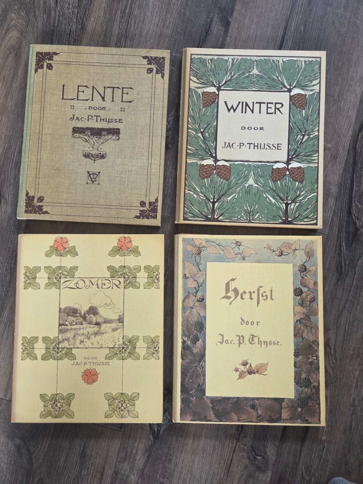 Jac. P. Thijsse - Lente, Zomer, Herfst, Winter (5e druk), Boeken, Ophalen of Verzenden, Zo goed als nieuw, Natuur algemeen, Jac. P. Thijsse